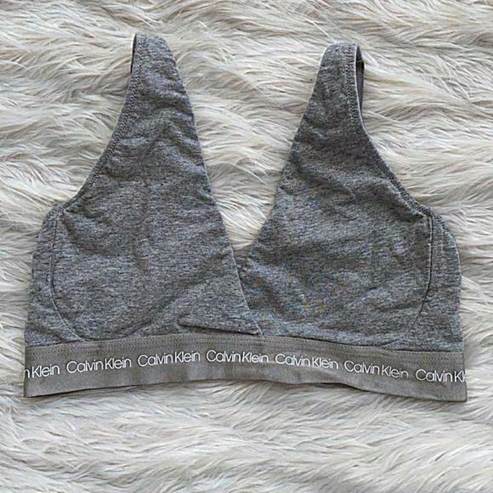 Calvin Klein | Gray Cotton Bralette
